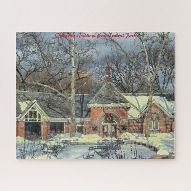 Central Park New York.Christmas Greetings Jigsaw Puzzle (Horizontal)
