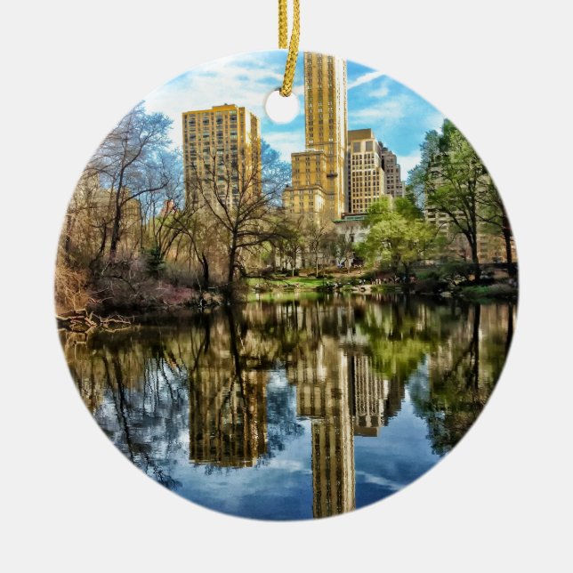 Central Park New York City NYC Ceramic Ornament (Front)