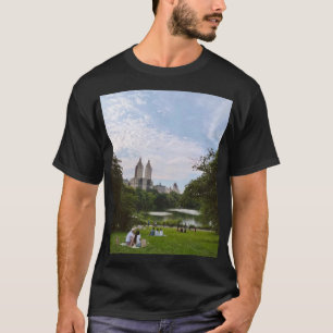 Central Park New York City Skyline & Lake Scenic T-Shirt