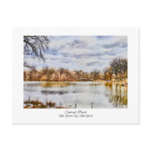 Central Park New York City Watercolor Painting