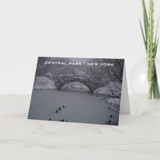 CENTRAL PARK - NEW YORK HOLIDAY CARD (Front)