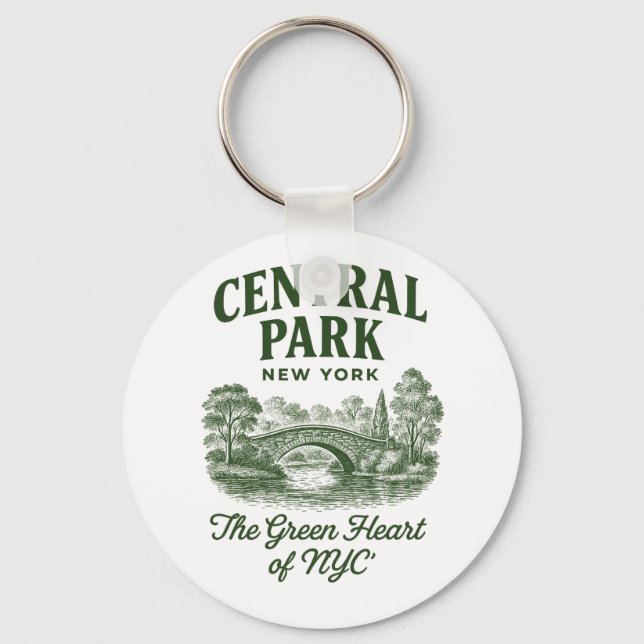 Central Park New York Key Ring (Front)