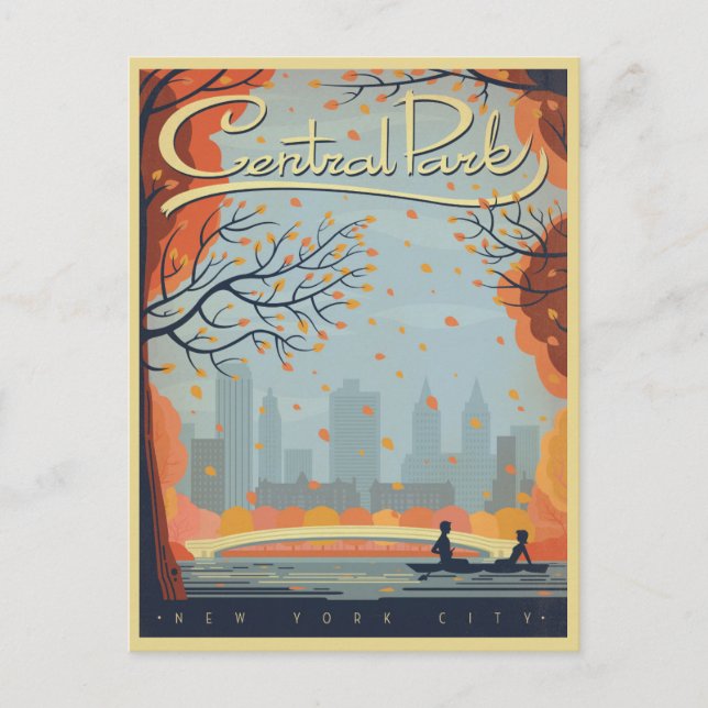 Central Park, NYC - Fall Postcard (Front)