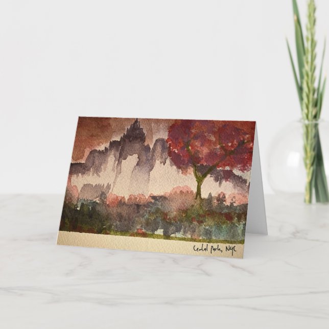 Central Park, NYC Greeting Card (Front)