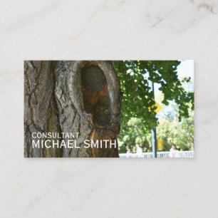 Central Park NYC Tree Trunk Nature Photography Business Card