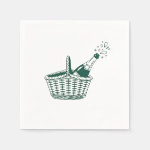 Central Park Picnic Wedding Custom Napkins