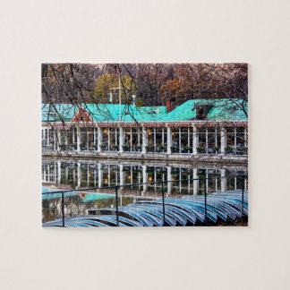 Central Park Rowboat Restaurant Boathouse Jigsaw Puzzle