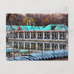 Central Park Rowboat Restaurant Boathouse Postcard