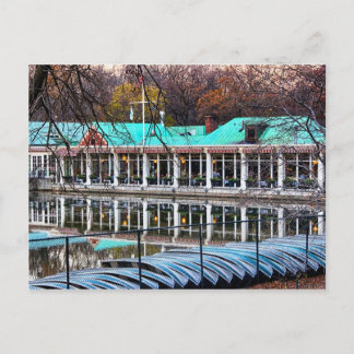 Central Park Rowboat Restaurant Boathouse Postcard