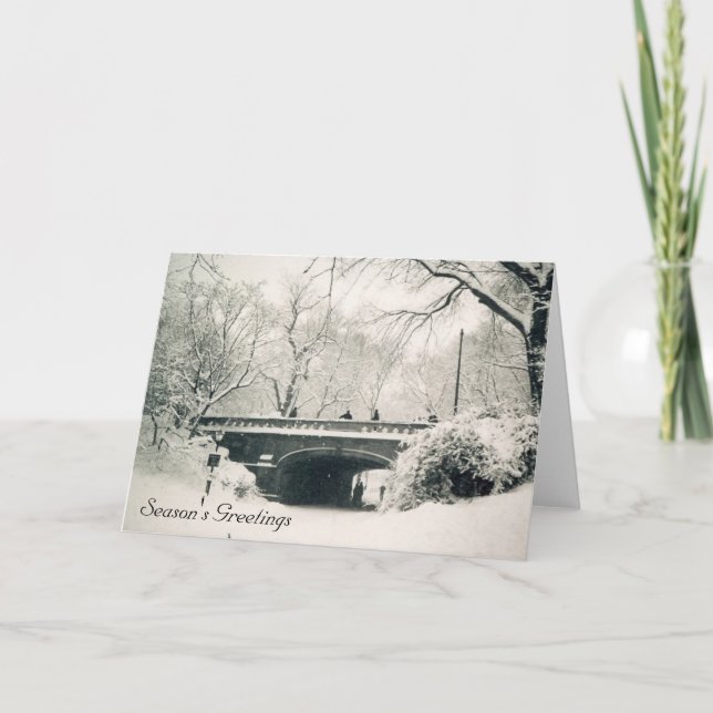 central park season's greetings holiday card (Front)