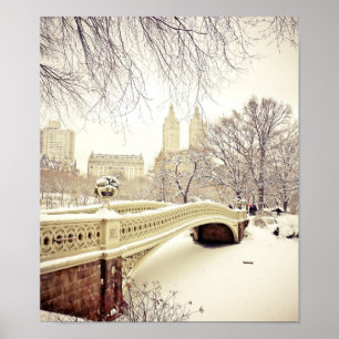 Central Park Snow - Winter New York Poster