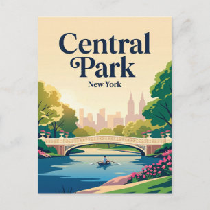 Central Park USA Postcard