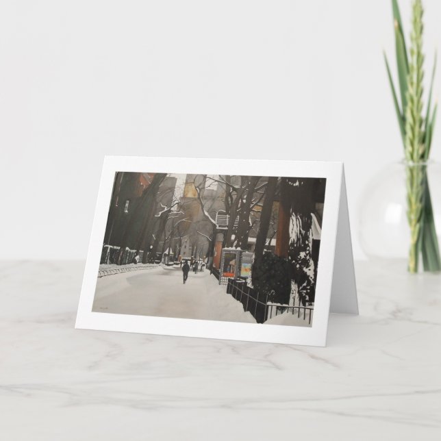 CENTRAL PARK ZOO IN THE SNOW CARD (Front)