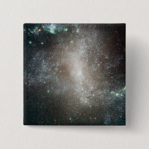 Central region of the barred spiral galaxy 15 cm square badge