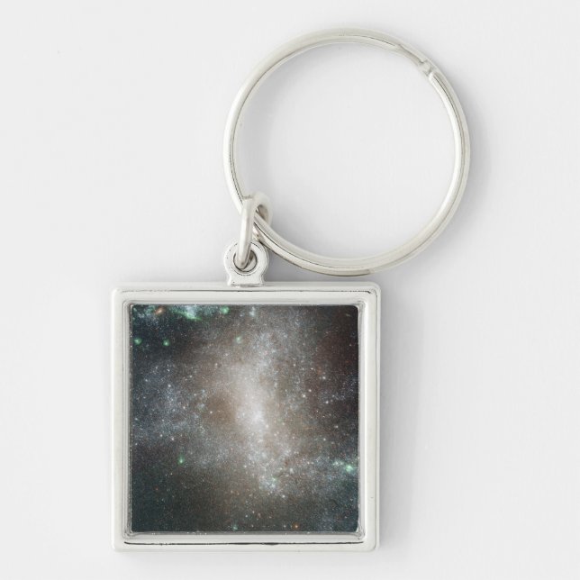 Central region of the barred spiral galaxy key ring (Front)