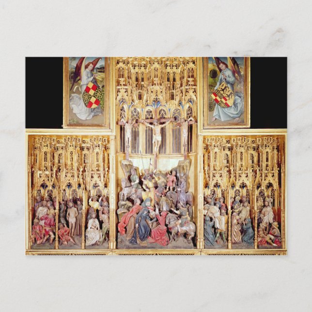 Central section of the Ambierle Altarpiece Postcard (Front)