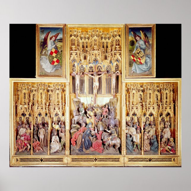 Central section of the Ambierle Altarpiece Poster (Front)