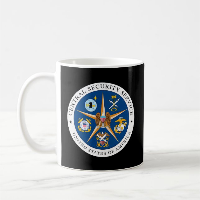 Central Security Service Css Nsa Intelligence Vete Coffee Mug (Left)