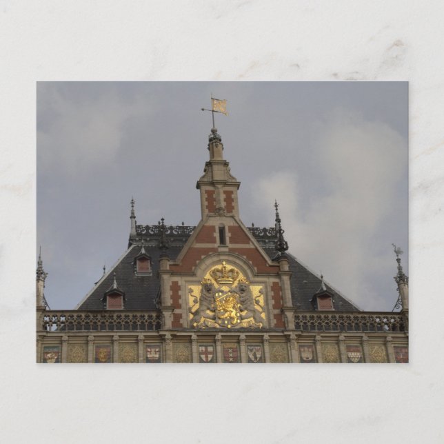 Central Station, Amsterdam Postcard (Front)