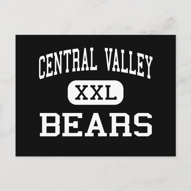 Central Valley - Bears - High - Veradale Postcard (Front)