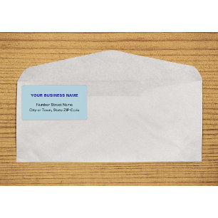 Centre Aligned Text Based Light Blue Shipping