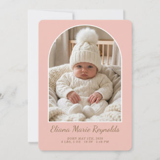 Centre Arch Announcement Card
