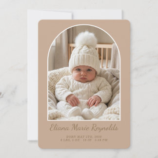 Centre Arch Announcement Card