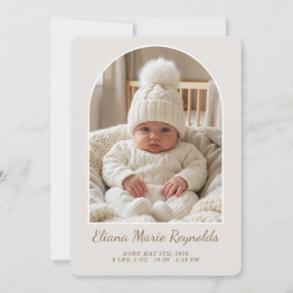 Centre Arch Announcement Card