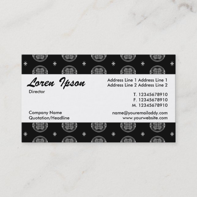 Centre Band 044 Business Card (Front)