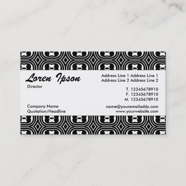 Centre Band 046 Business Card (Front)