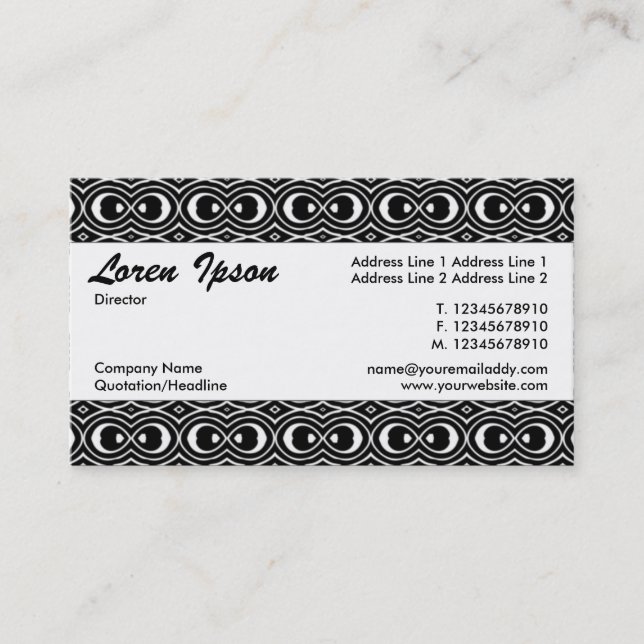 Centre Band 048 Business Card (Front)
