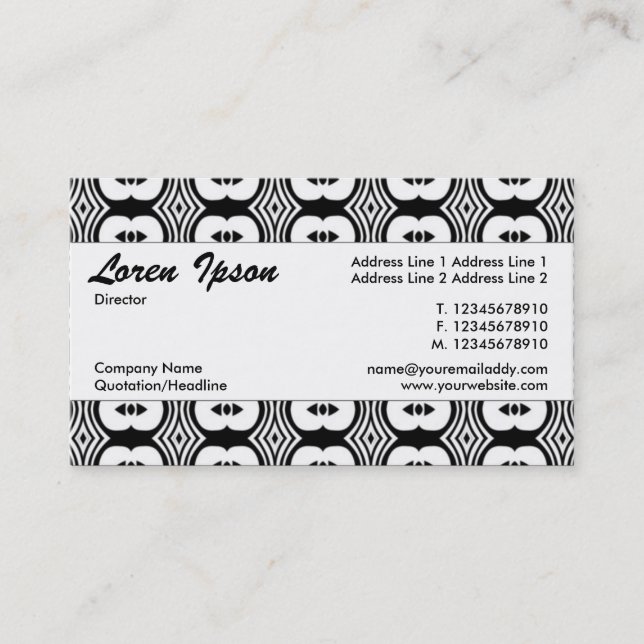 Centre Band 050 Business Card (Front)