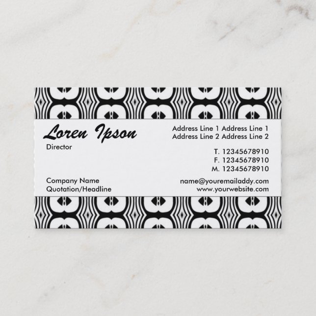 Centre Band 052 Business Card (Front)