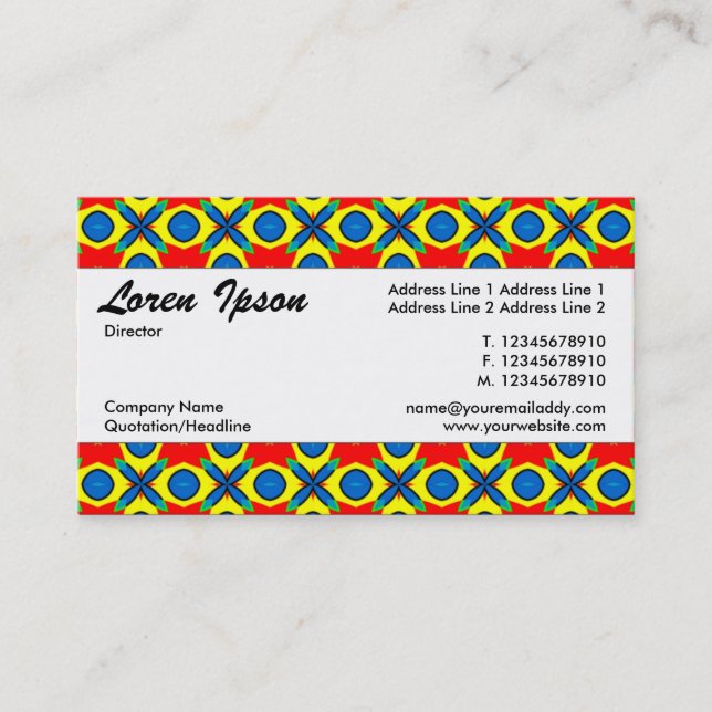 Centre Band 056 Business Card (Front)