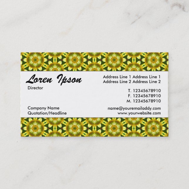 Centre Band 058 Business Card (Front)