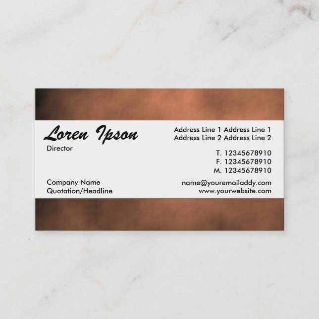 Centre Band 091 Business Card (Front)