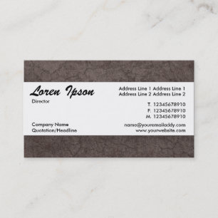 Centre Band 09 - Dark Earth Texture Business Card