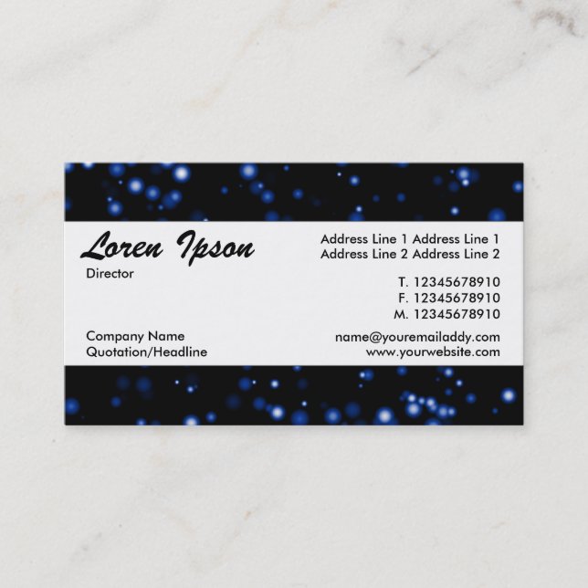 Centre Band 105 Business Card (Front)