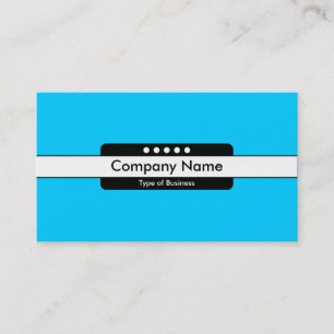 Centre Band 5 Spots - Blue (00CCFF) Business Card