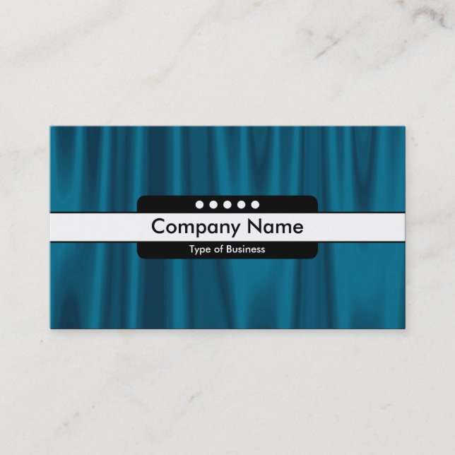 Centre Band 5 Spots - Drapery 01 Business Card (Front)