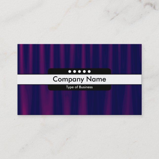 Centre Band 5 Spots - Drapery 04 Business Card (Front)