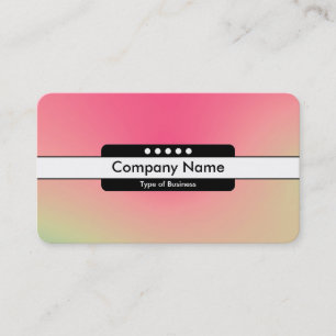 Centre Band 5 Spots - Gradient Y,M,B,R, Dark Busin Business Card