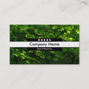 Centre Band 5 Spots - Leaves of Spring Business Card