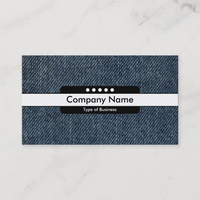 Centre Band 5 Spots - Old Blue Jeans Business Card (Front)