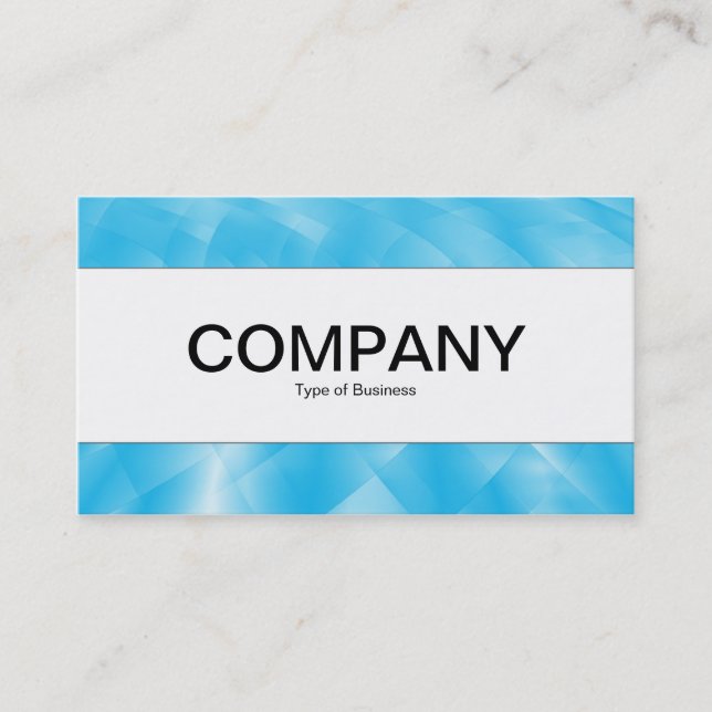 Centre Band  - Blue Curves Business Card (Front)
