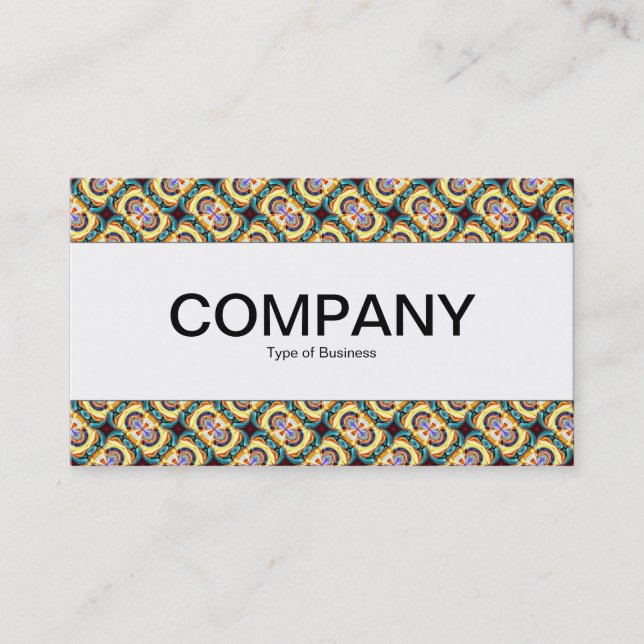 Centre Band  - Colourful Geometric 08 Business Card (Front)
