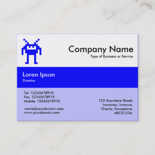 Centre Band Colours - Blue - Nanobot Business Card