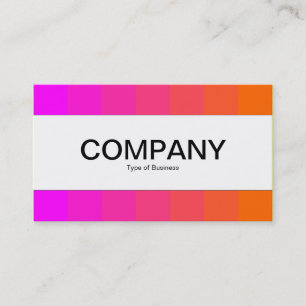 Centre Band - Colours, Magenta to Orange Business Card