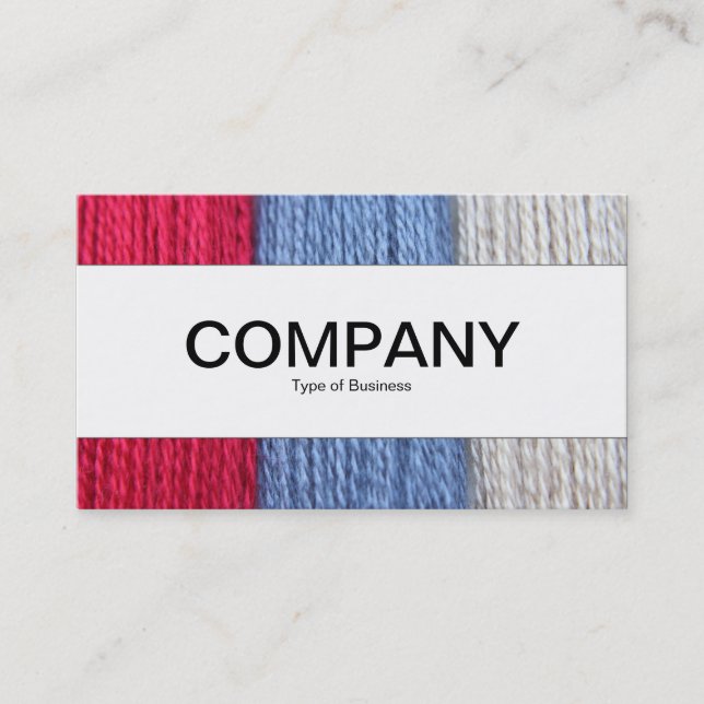 Centre Band - Darning Thread Business Card (Front)