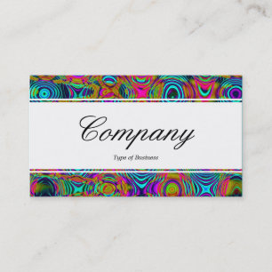 Centre Band (edged) - Fractal Abstract 191111a Business Card